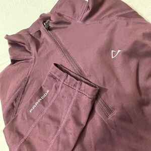 Paradox Women's Size Medium Half Zip‎ Pullover Top Long Sleeve Athletic Shirt